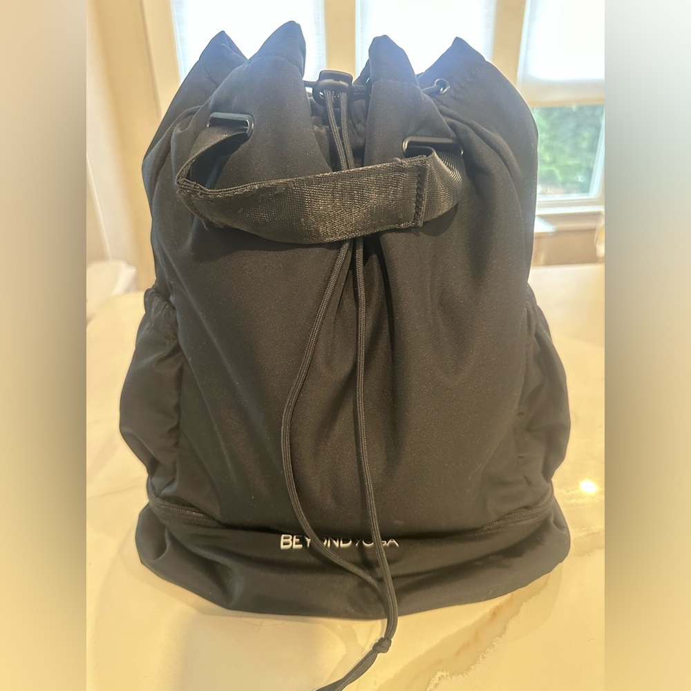 Beyond Yoga Black Drawstring Backpack